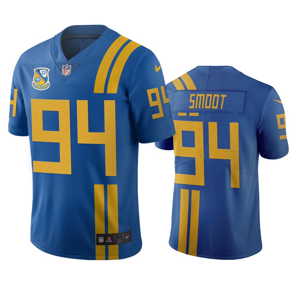 Men Nike Jacksonville Jaguars #94 Dawuane Smoot Royal Vapor Limited City Edition NFL Jersey